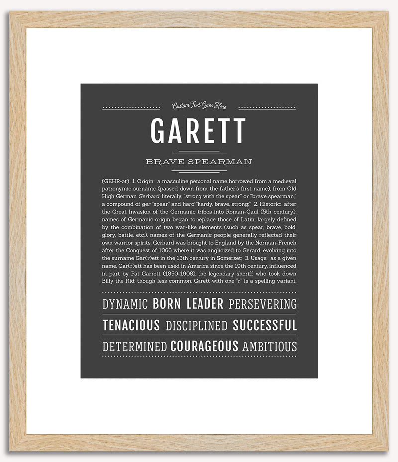 Garett | Name Art Print