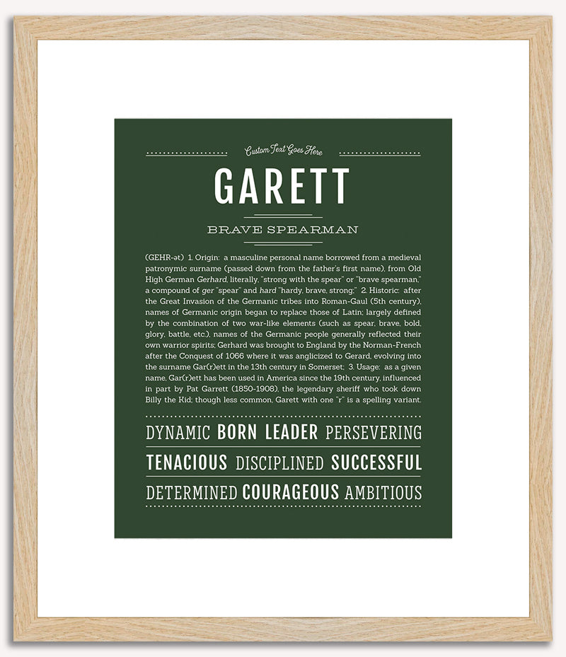 Garett | Name Art Print