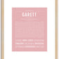 Garett | Name Art Print