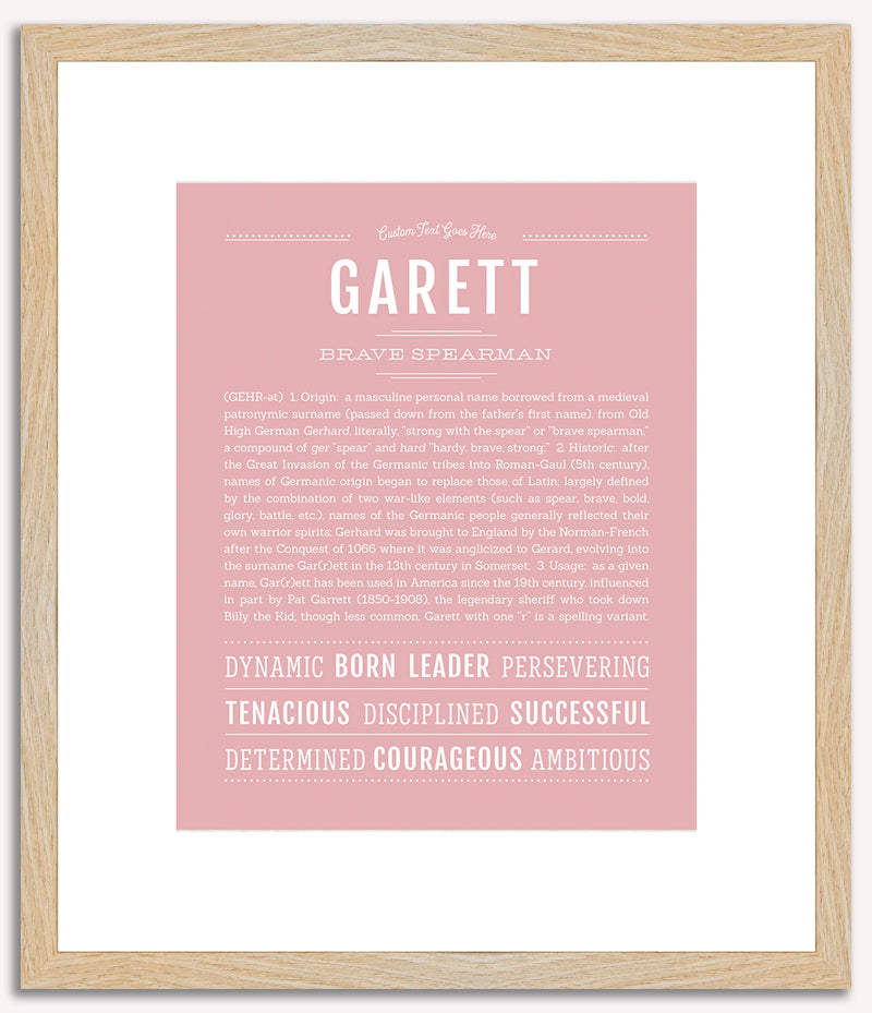 Garett | Name Art Print