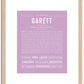 Garett | Name Art Print