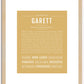 Garett | Name Art Print