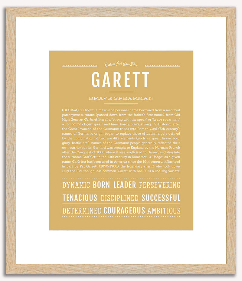 Garett | Name Art Print