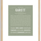 Garett | Name Art Print