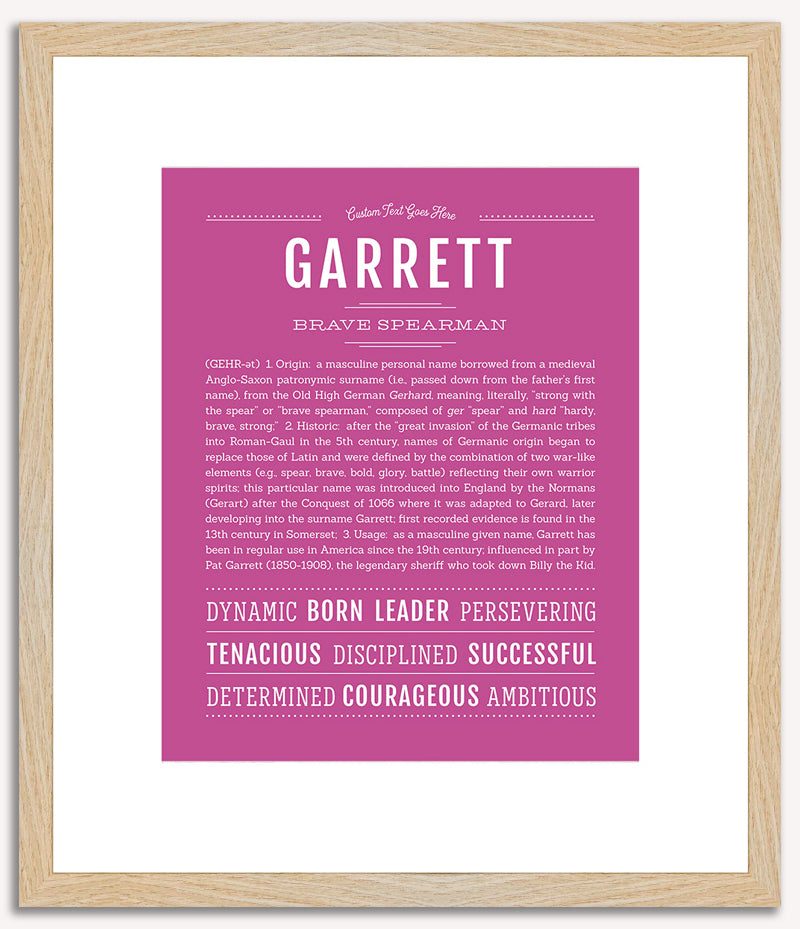 Garrett | Name Art Print