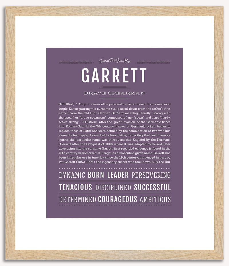 Garrett | Name Art Print