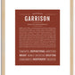 Garrison | Name Art Print