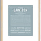 Garrison | Name Art Print