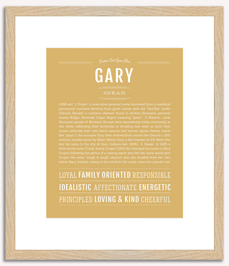 Gary | Name Art Print