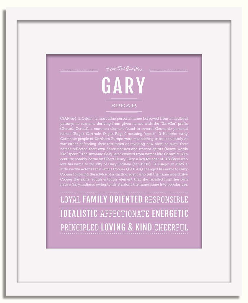 Frame Options | Lilac | White Frame, Matted