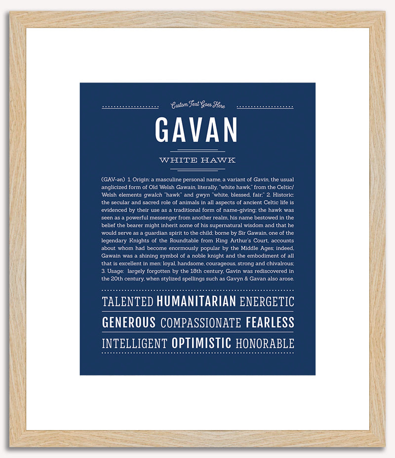 Gavan | Name Art Print