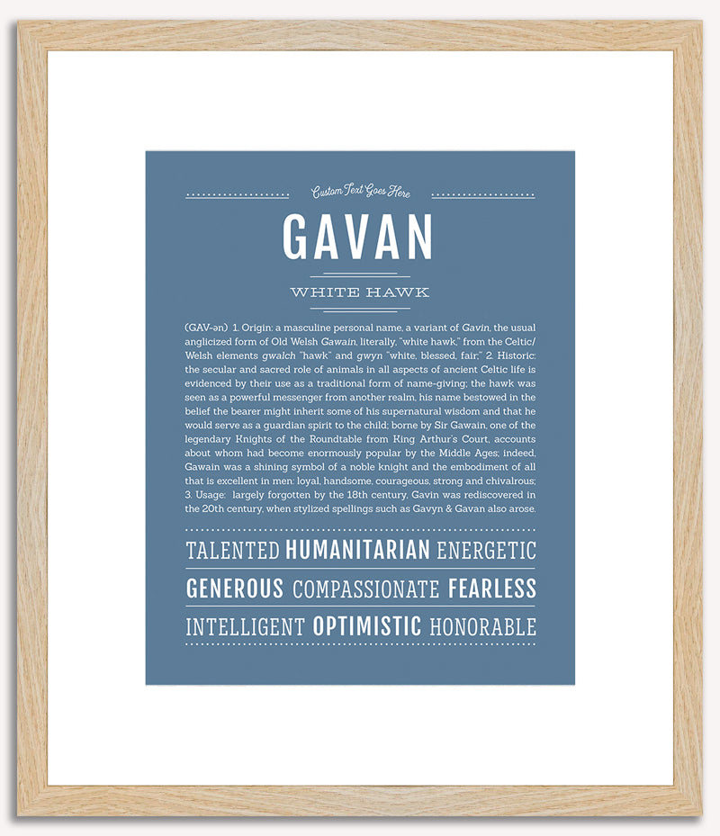 Gavan | Name Art Print