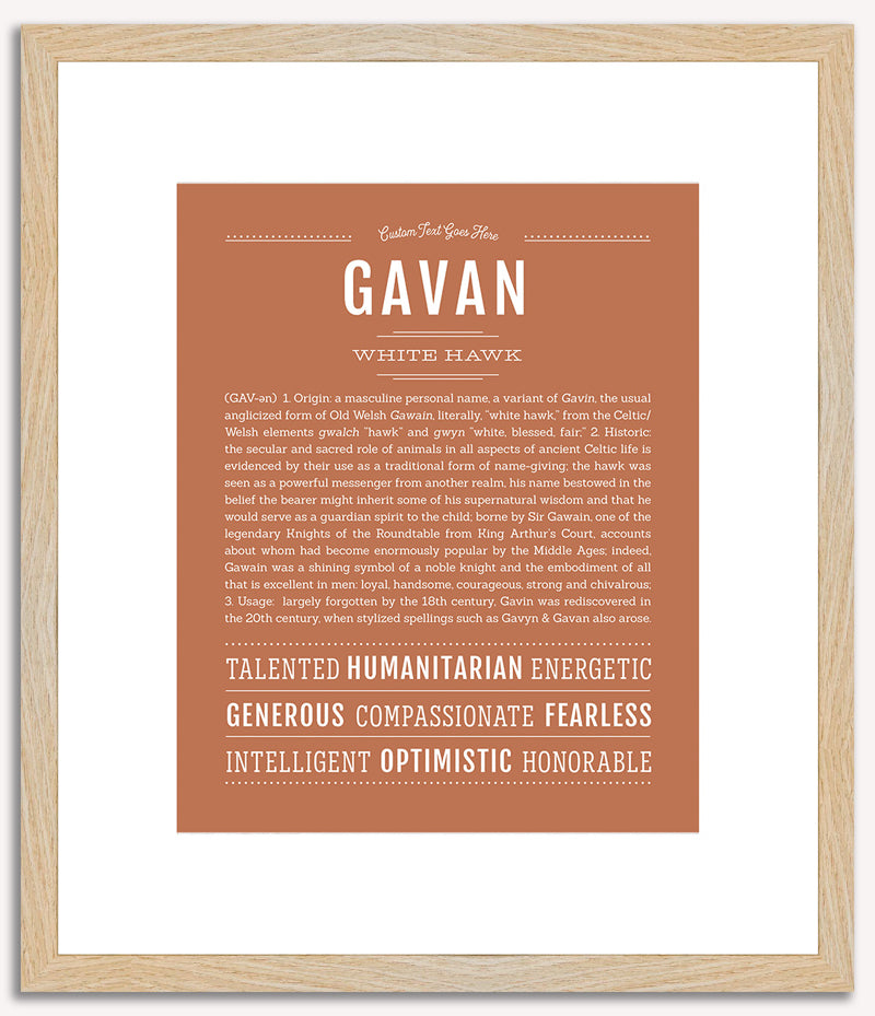 Gavan | Name Art Print