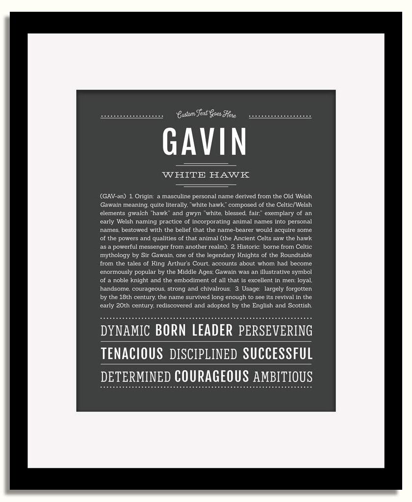 Frame Options | Charcoal Gray | Black Frame, Matted