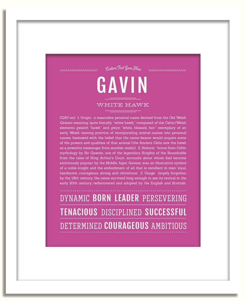 Frame Options | Dark Pink | White Frame, Matted