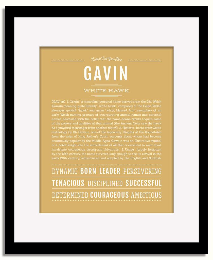 Frame Options | Matte Gold | Black Frame, Matted