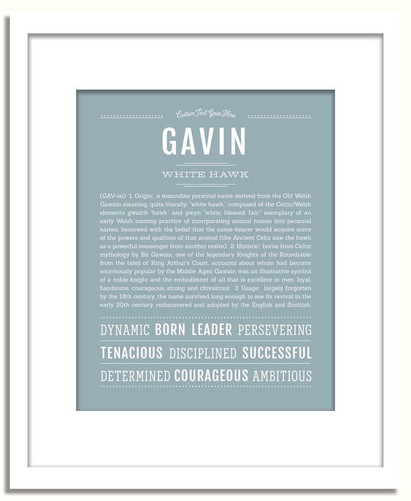 Frame Options | Powder Blue | White Frame, Matted