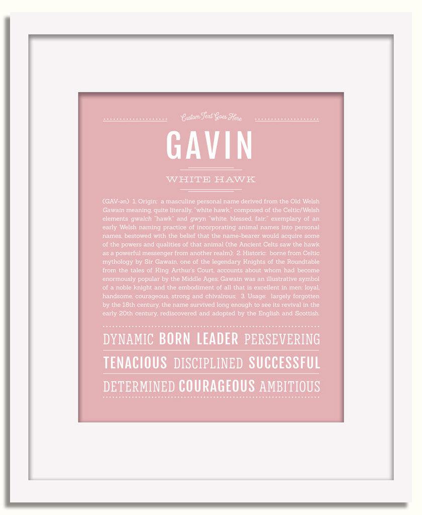 Frame Options | Dusty Rose | White Frame, Matted