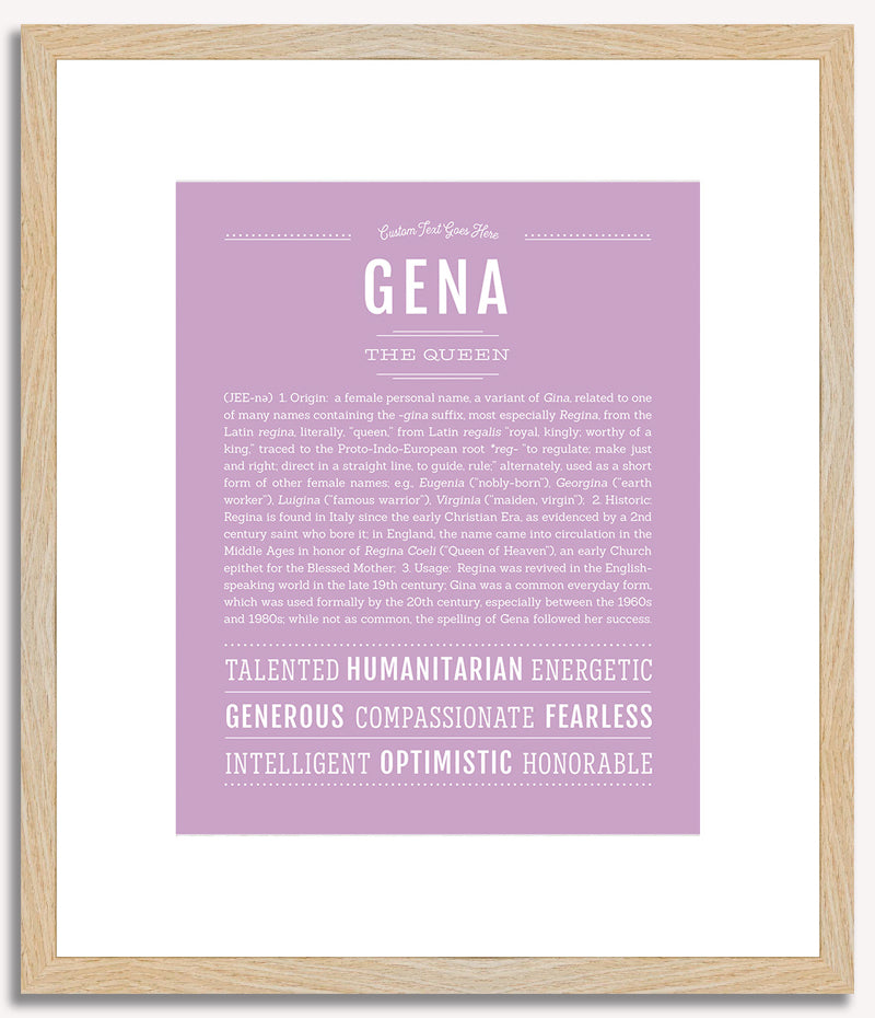 Gena | Name Art Print