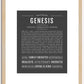 Genesis (male) | Name Art Print