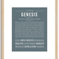 Genesis (male) | Name Art Print