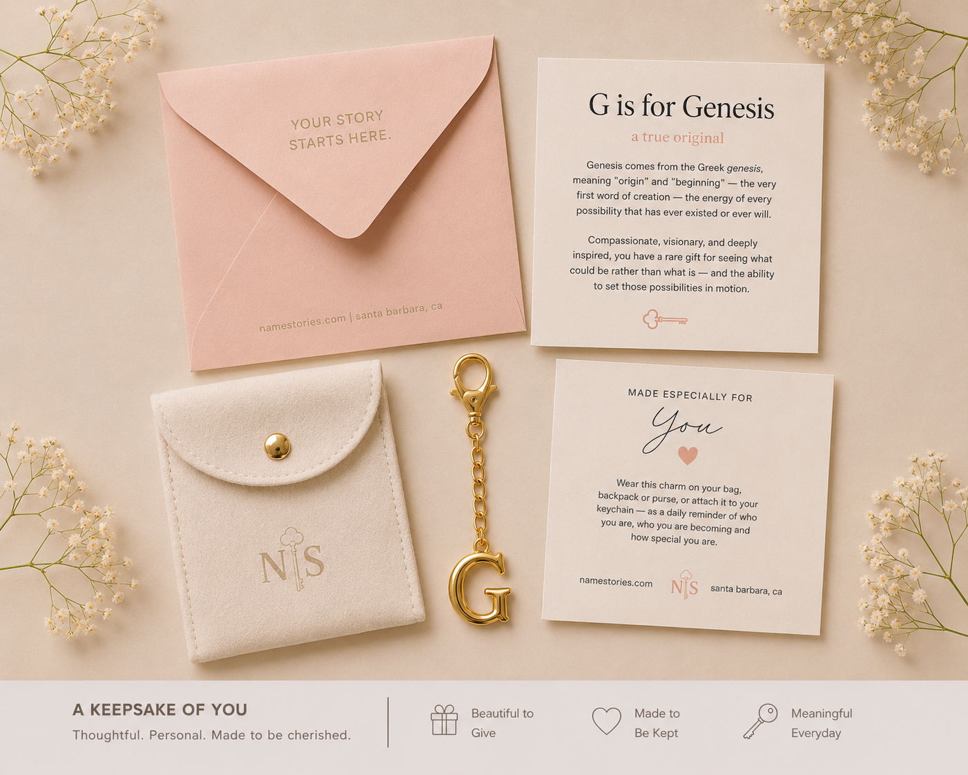 G is for Genesis | Bag Charm