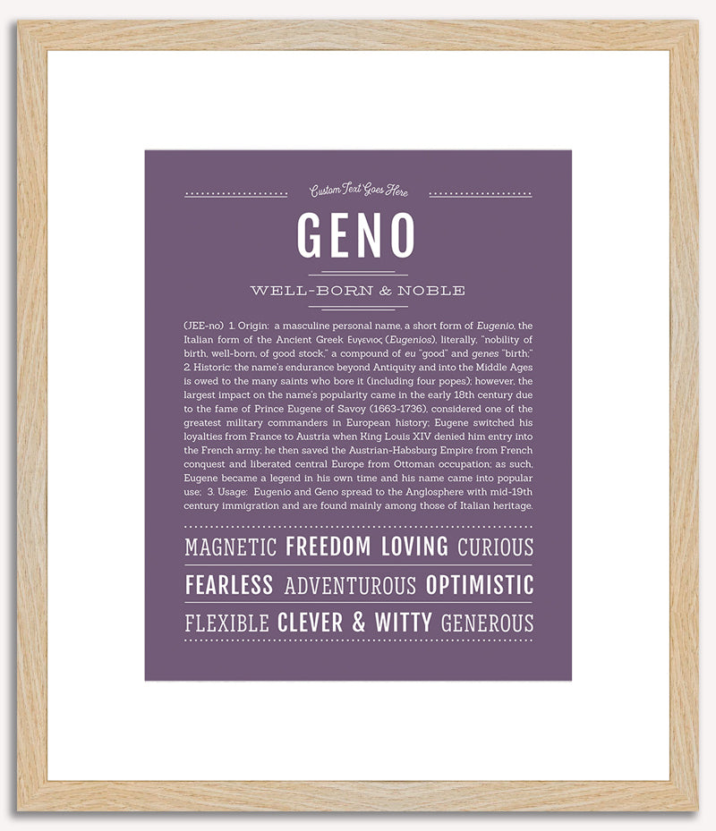 Geno | Name Art Print