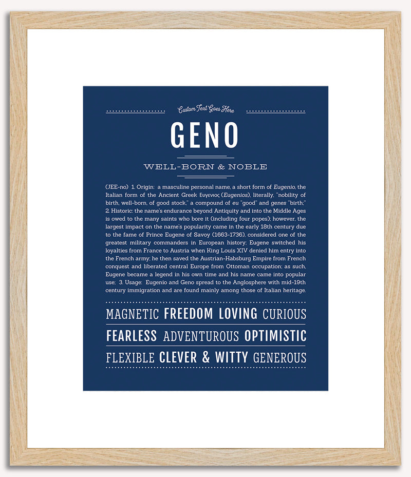 Geno | Name Art Print