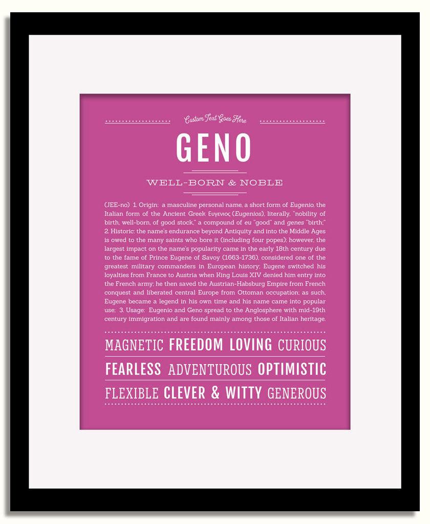 Frame Options | Dark Pink | Black Frame, Matted