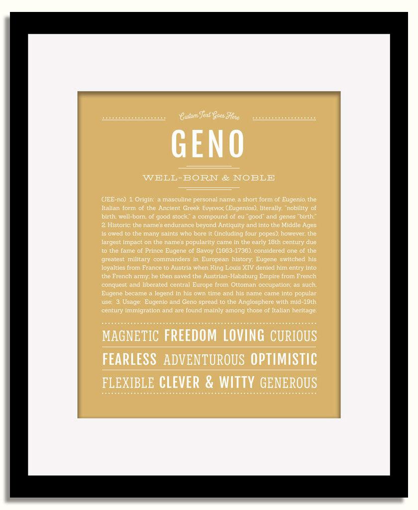 Frame Options | Matte Gold | Black Frame, Matted