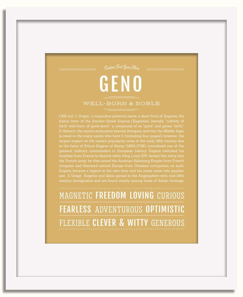 Frame Options | Matte Gold | White Frame, Matted