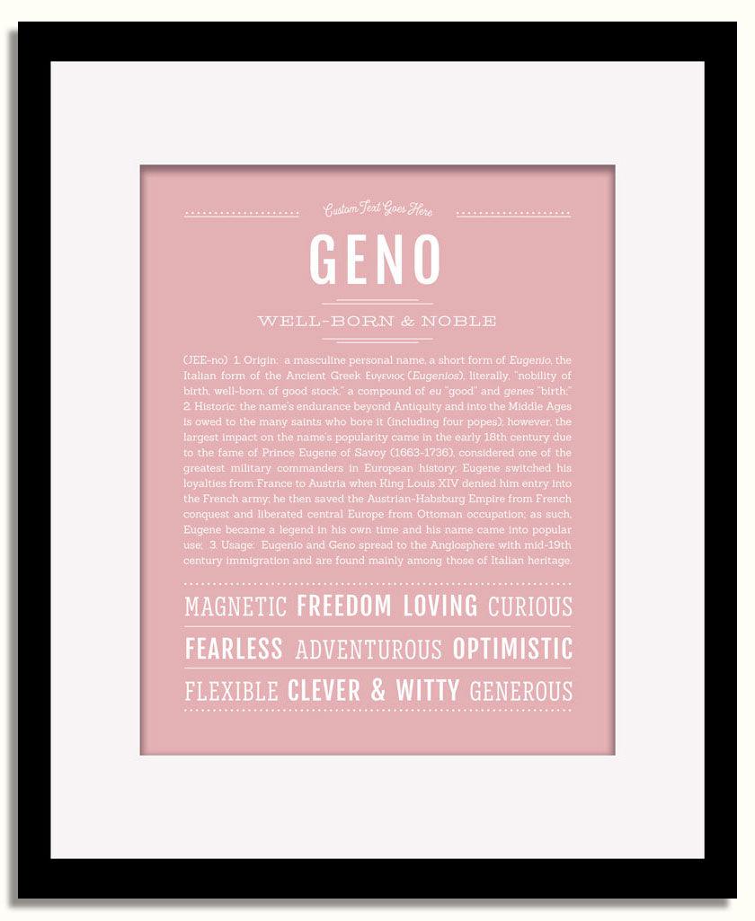 Frame Options | Dusty Rose | Black Frame, Matted