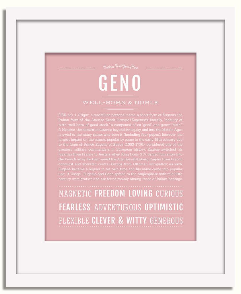 Frame Options | Dusty Rose | White Frame, Matted