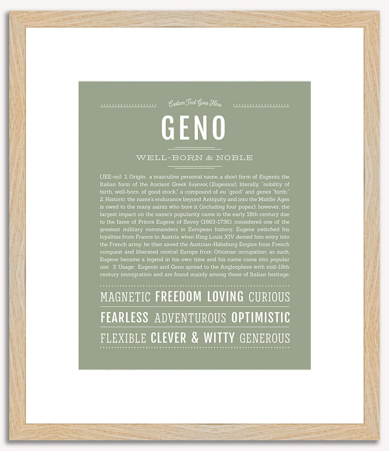 Geno | Name Art Print