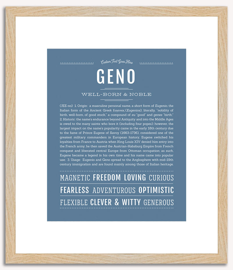 Geno | Name Art Print