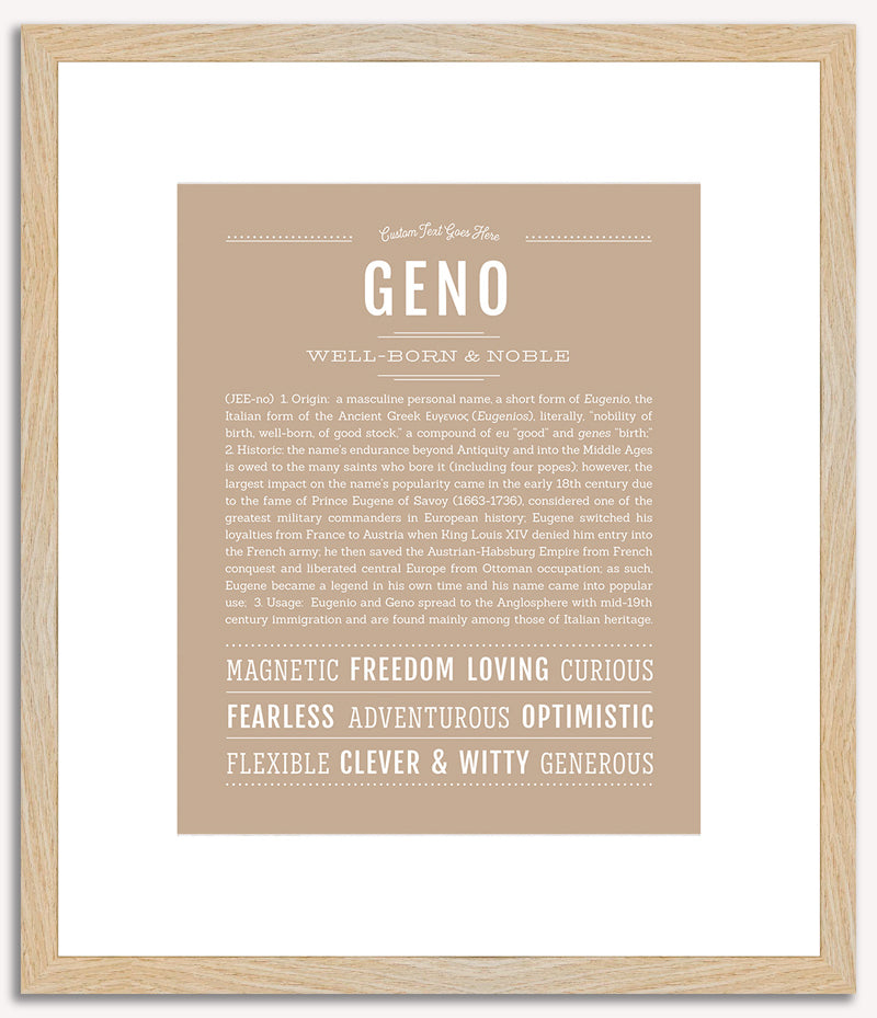 Geno | Name Art Print