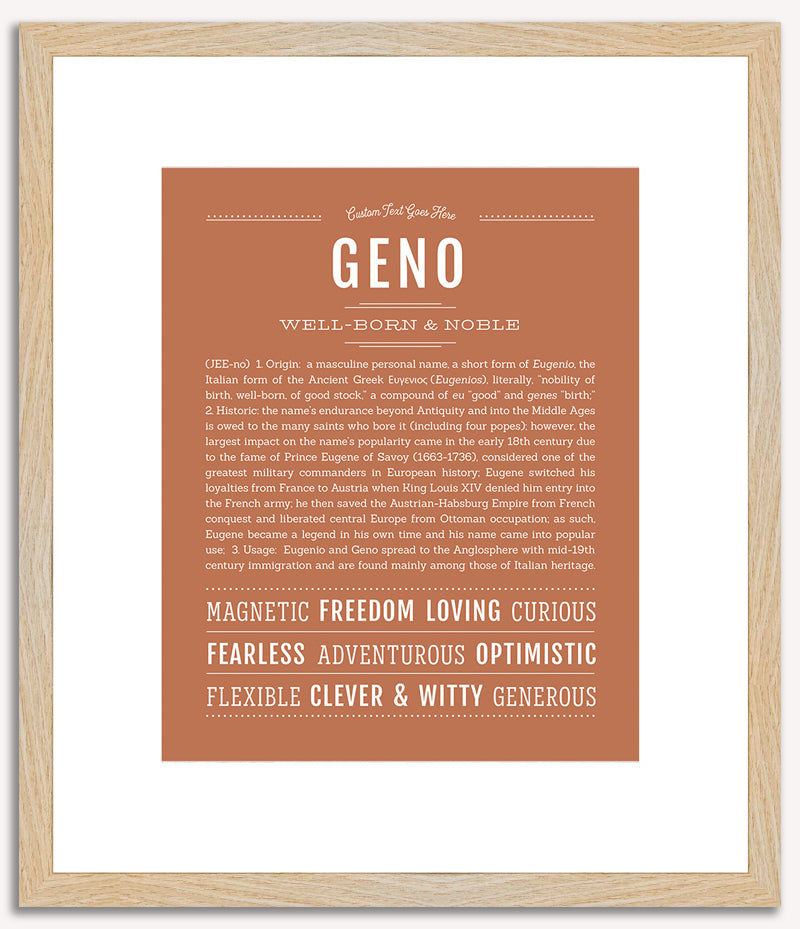 Geno | Name Art Print