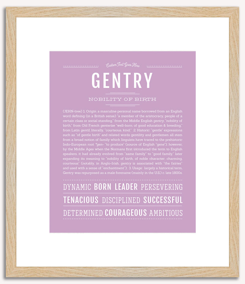 Gentry | Name Art Print