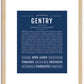 Gentry | Name Art Print