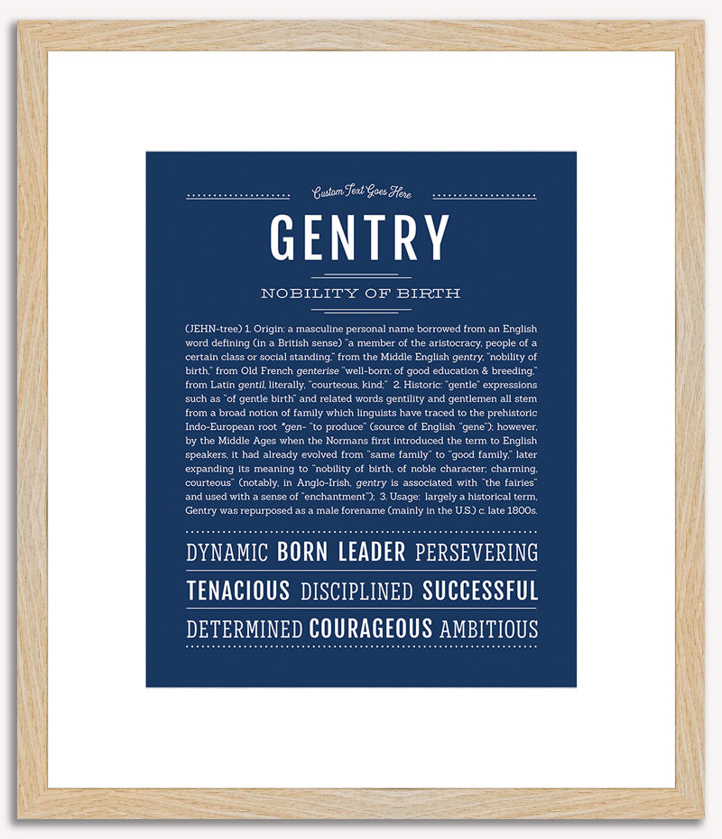 Gentry | Name Art Print