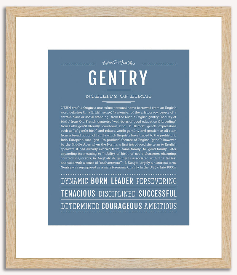 Gentry | Name Art Print