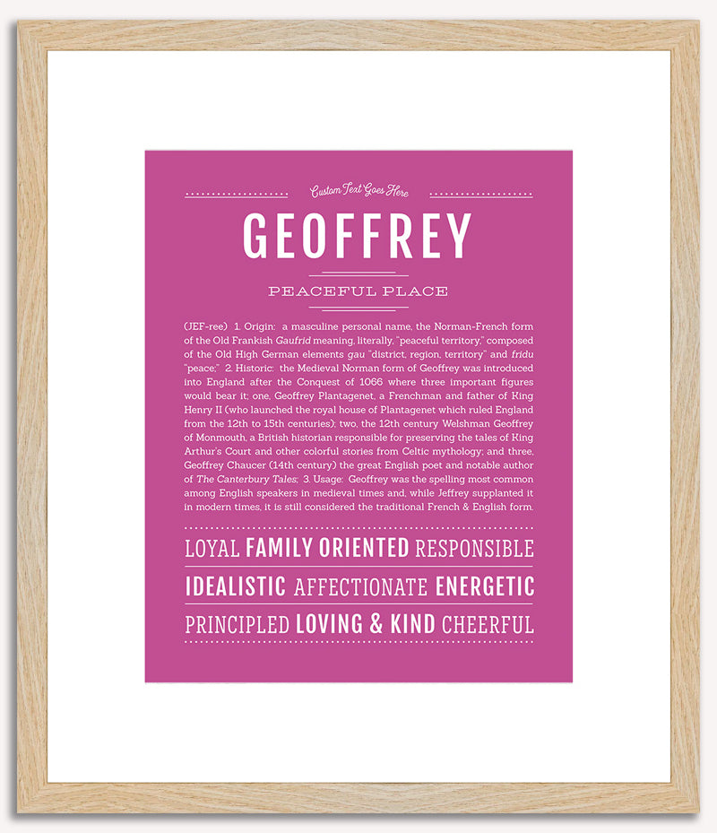 Geoffrey | Name Art Print