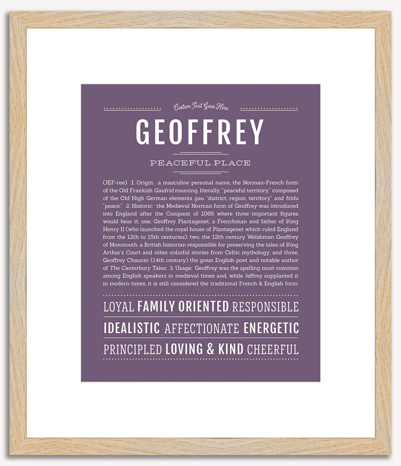 Geoffrey | Name Art Print