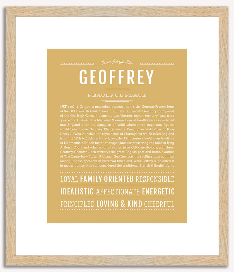 Geoffrey | Name Art Print