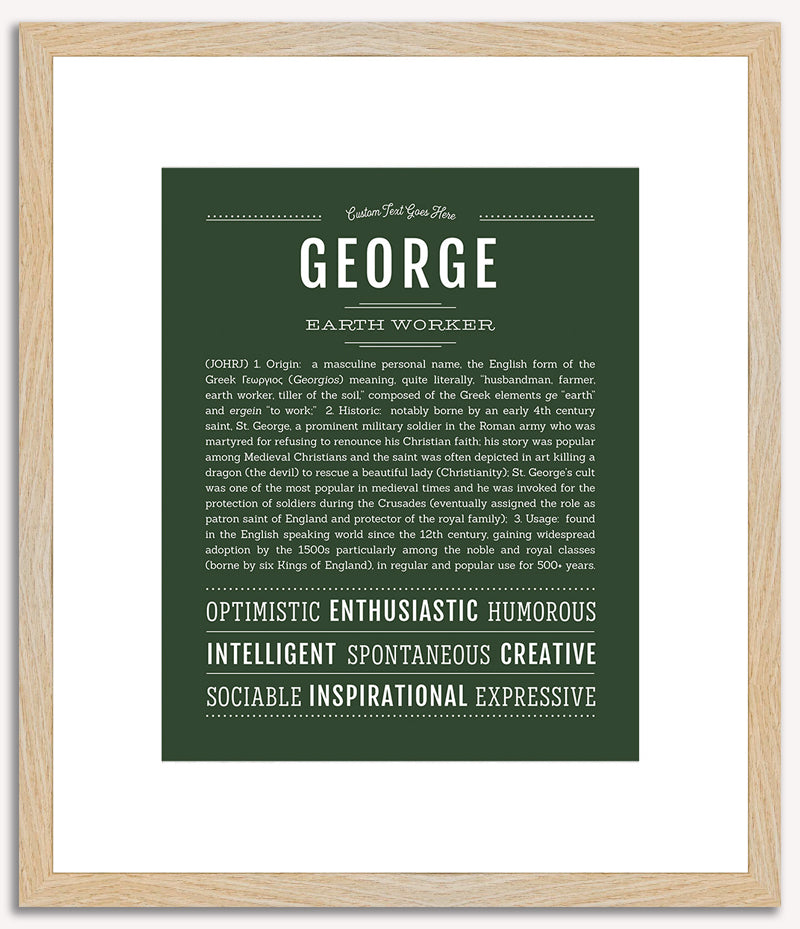 George | Name Art Print