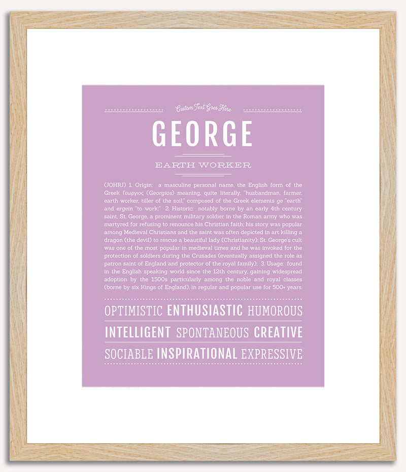 George | Name Art Print