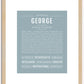 George | Name Art Print