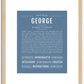 George | Name Art Print