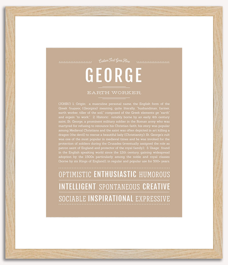 George | Name Art Print