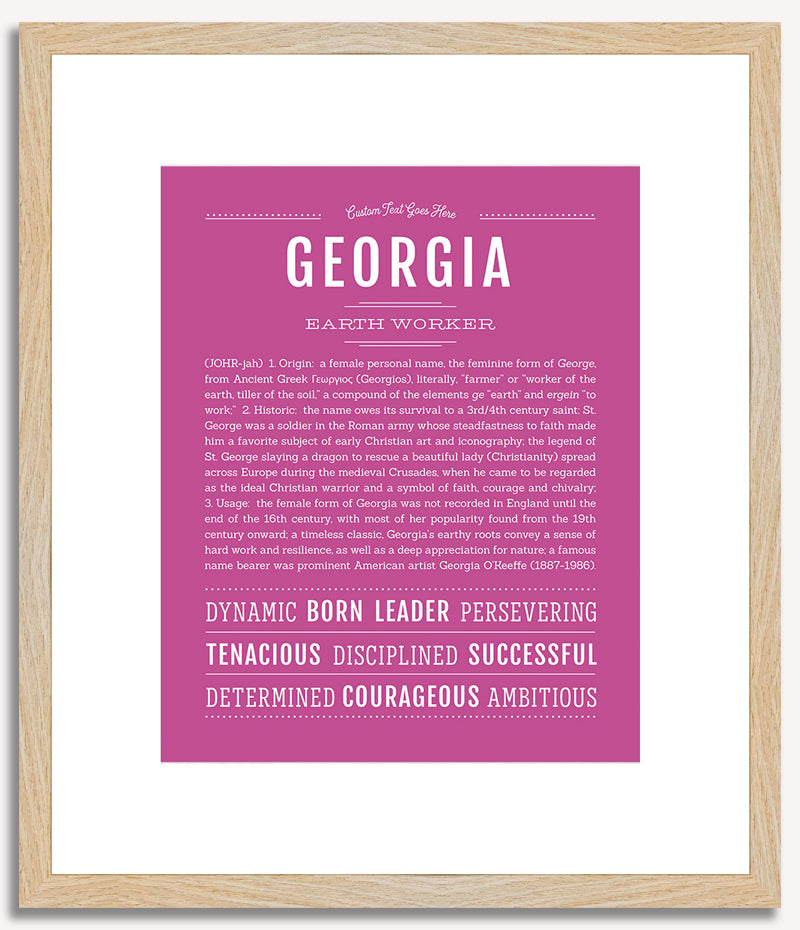 Georgia | Name Art Print